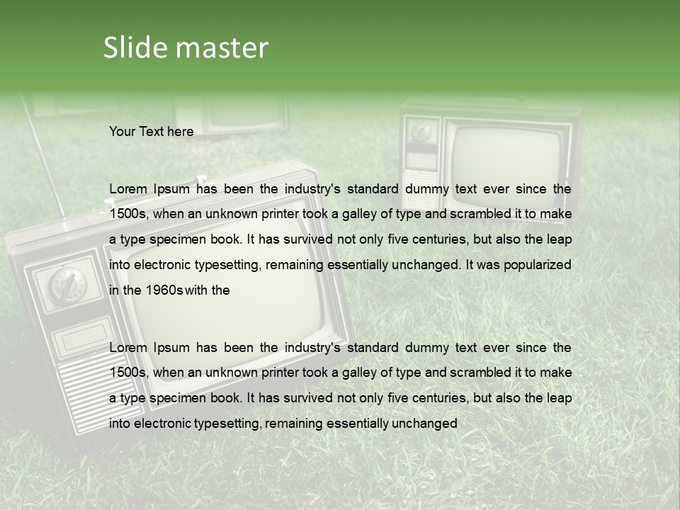 Tv Recycled PowerPoint Template