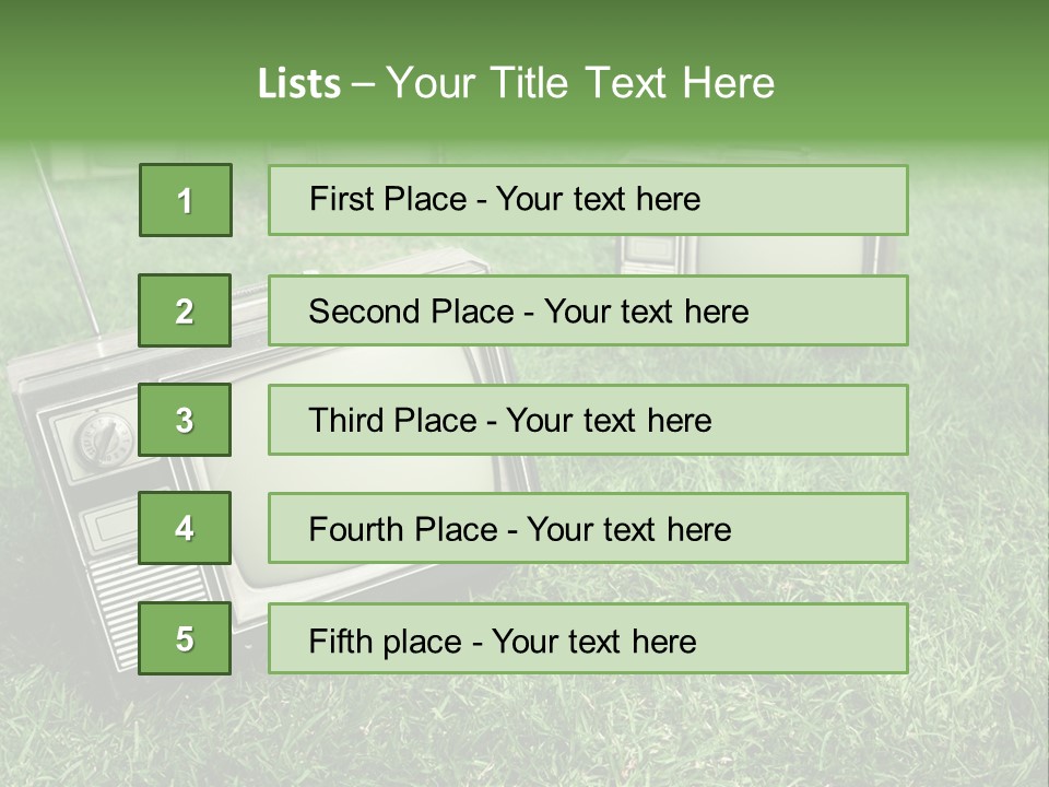 Tv Recycled PowerPoint Template