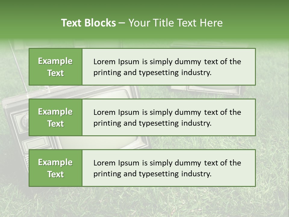 Tv Recycled PowerPoint Template