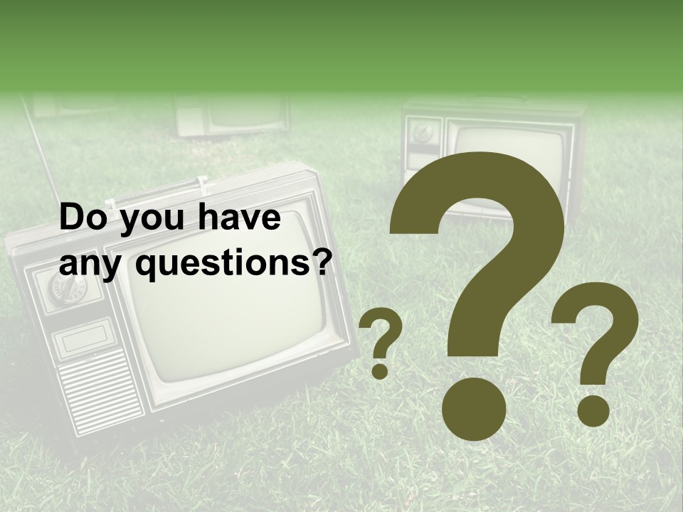 Tv Recycled PowerPoint Template