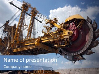 Mining Coal PowerPoint Template