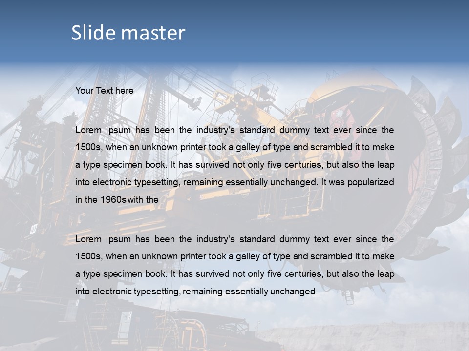 Mining Coal PowerPoint Template