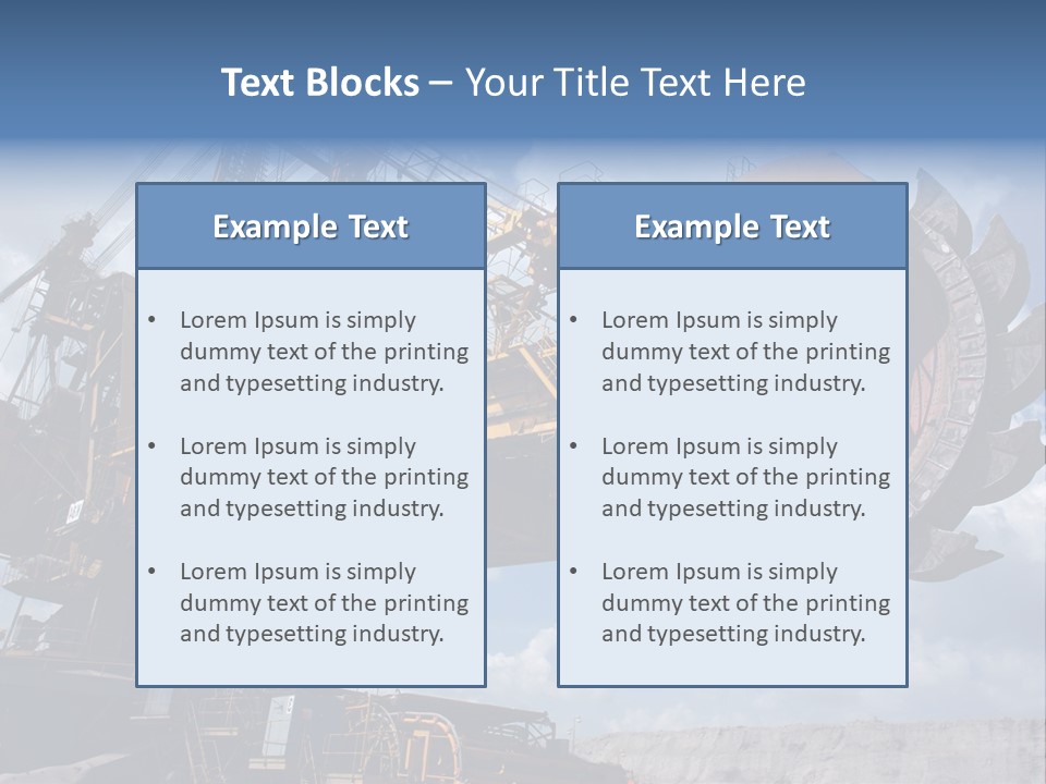 Mining Coal PowerPoint Template