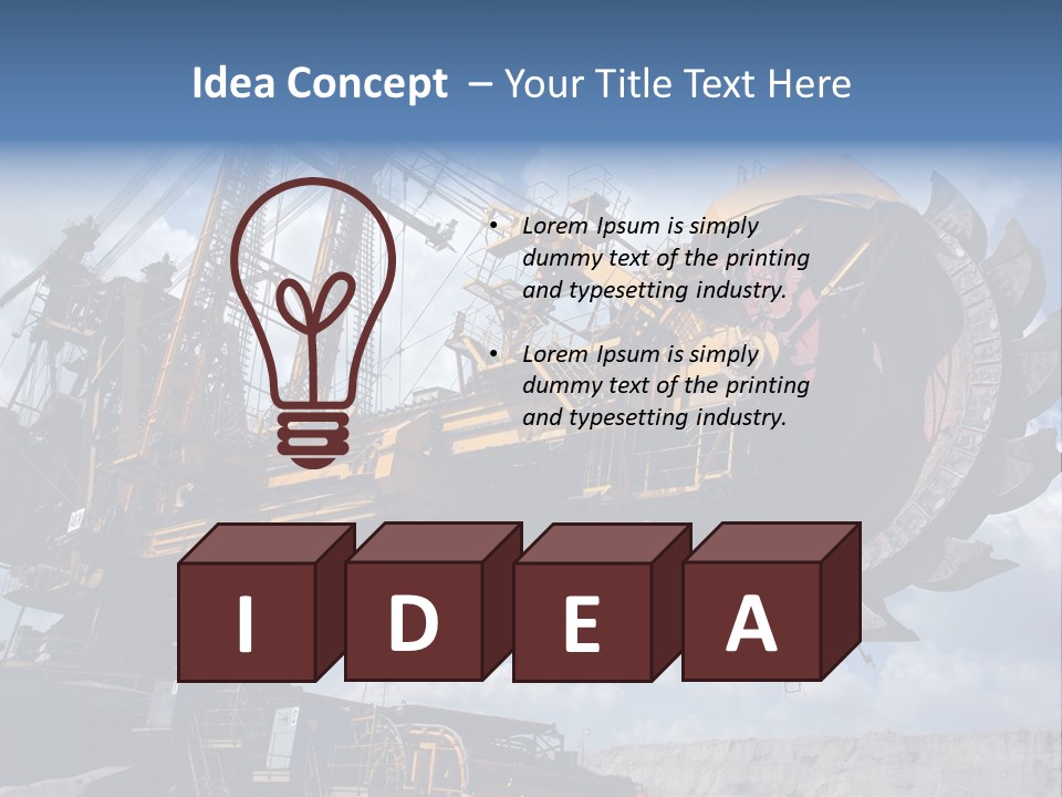 Mining Coal PowerPoint Template
