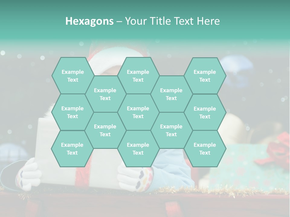 Christmas Little Girl PowerPoint Template