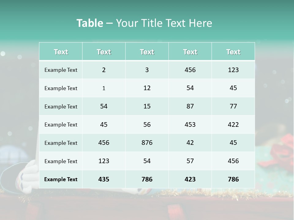 Christmas Little Girl PowerPoint Template