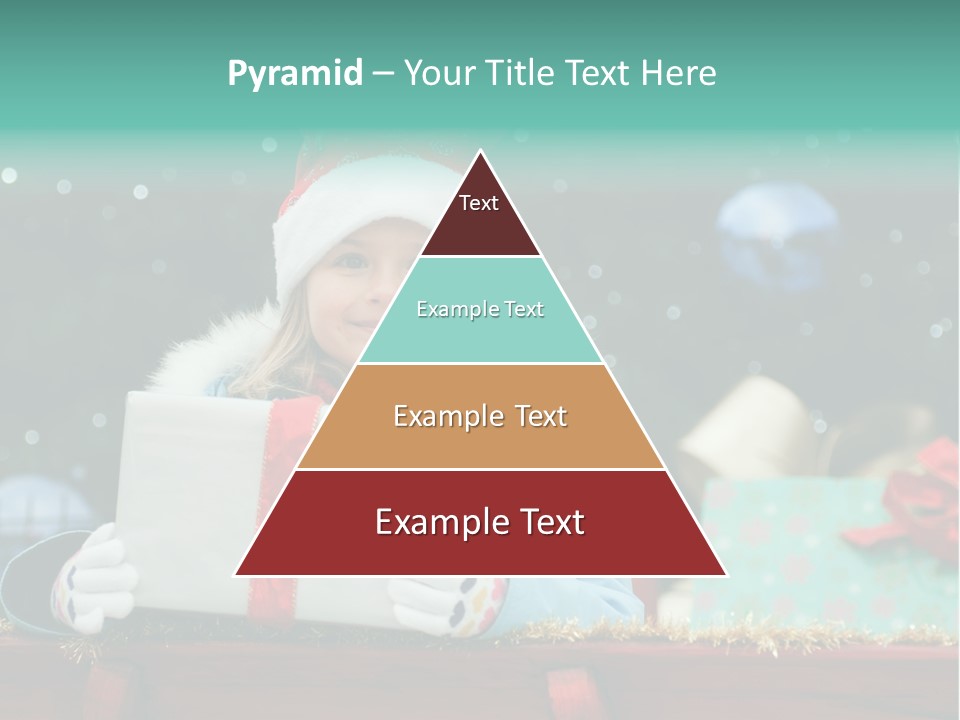 Christmas Little Girl PowerPoint Template