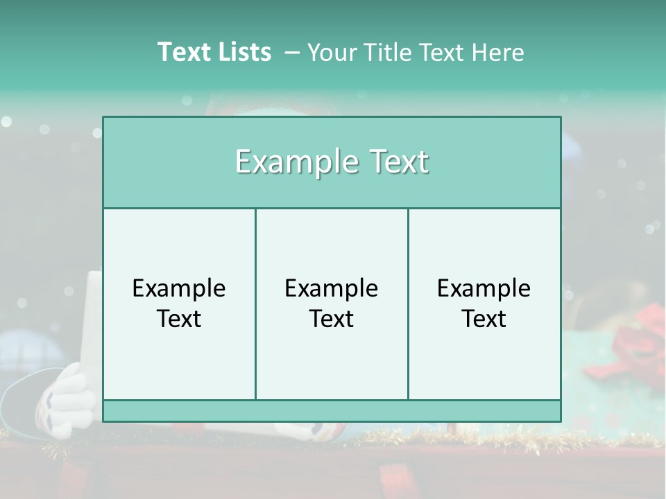Christmas Little Girl PowerPoint Template