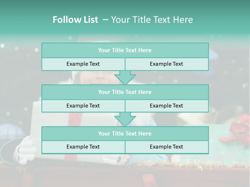 Christmas Little Girl PowerPoint Template