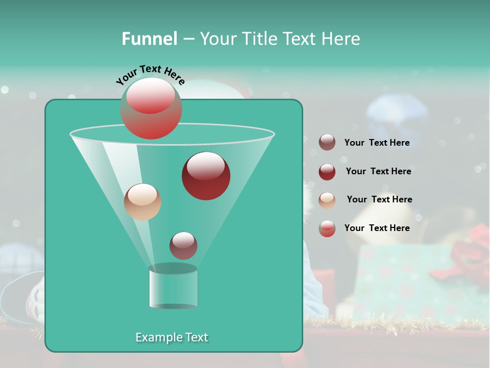 Christmas Little Girl PowerPoint Template