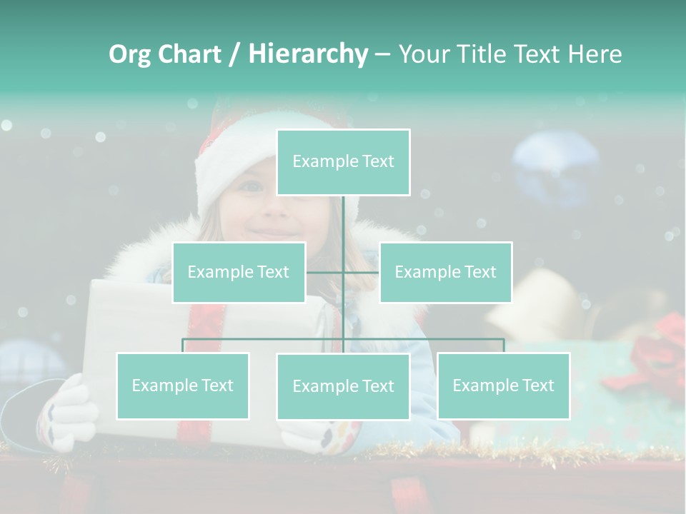 Christmas Little Girl PowerPoint Template