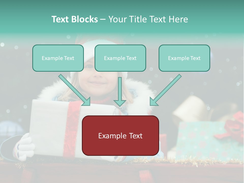 Christmas Little Girl PowerPoint Template