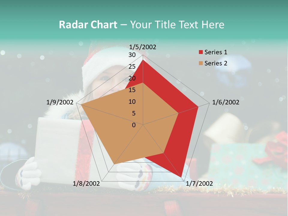 Christmas Little Girl PowerPoint Template