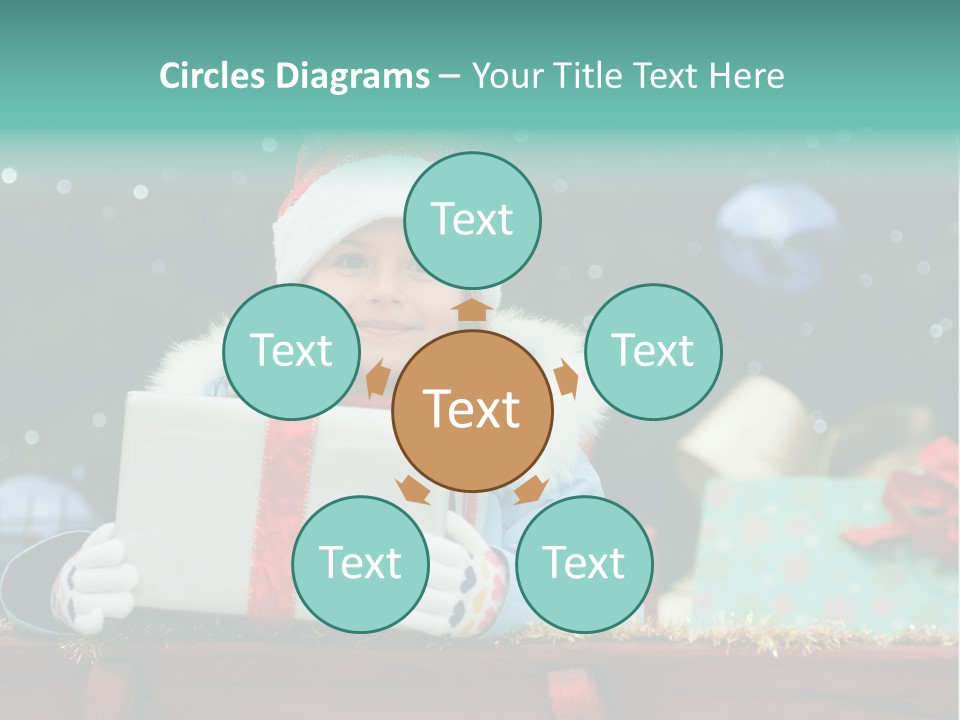 Christmas Little Girl PowerPoint Template