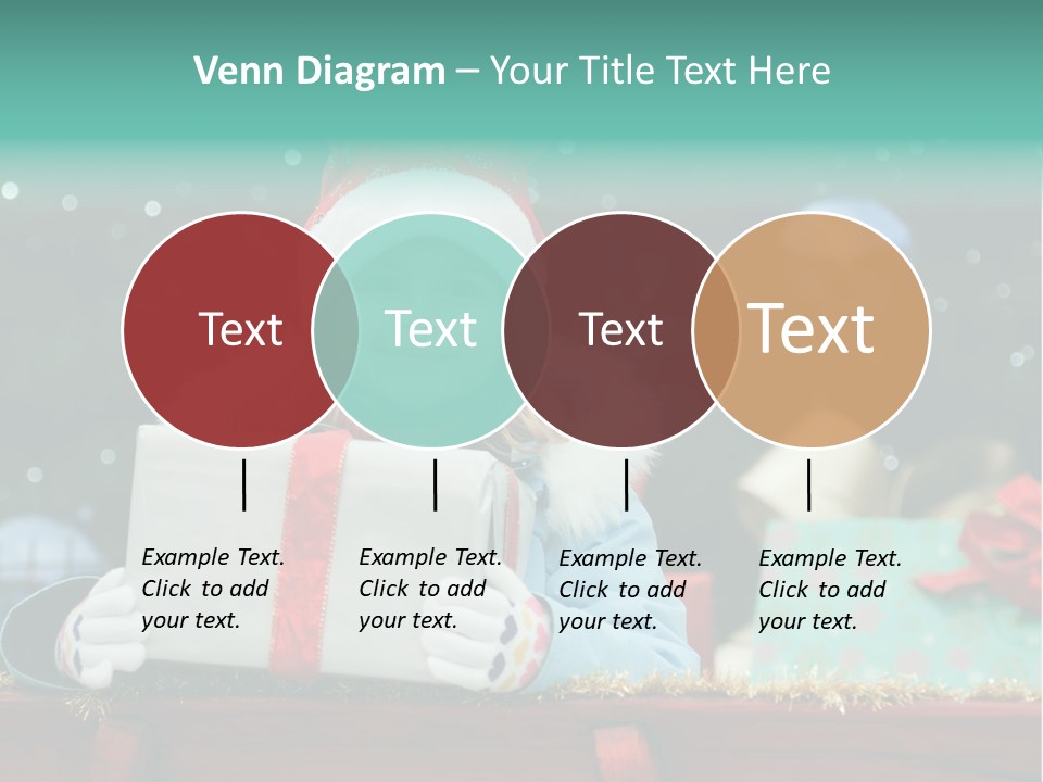 Christmas Little Girl PowerPoint Template