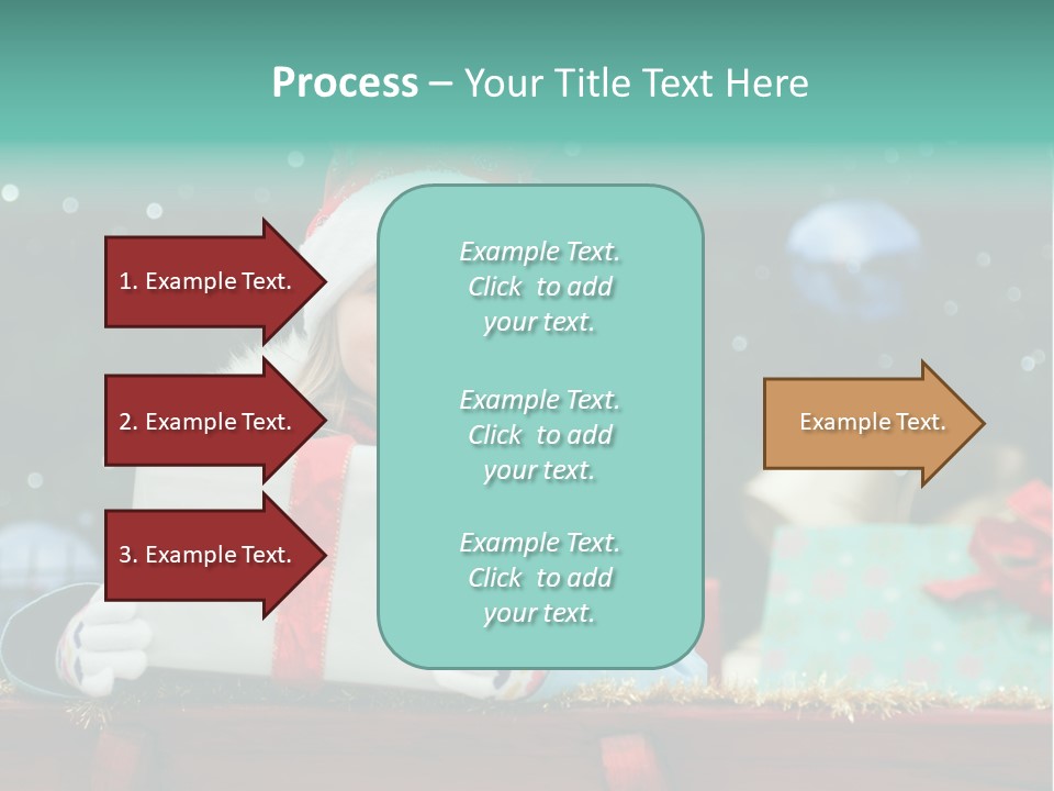 Christmas Little Girl PowerPoint Template