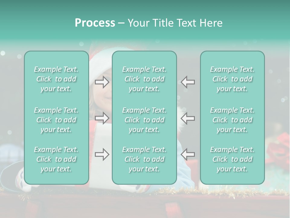 Christmas Little Girl PowerPoint Template