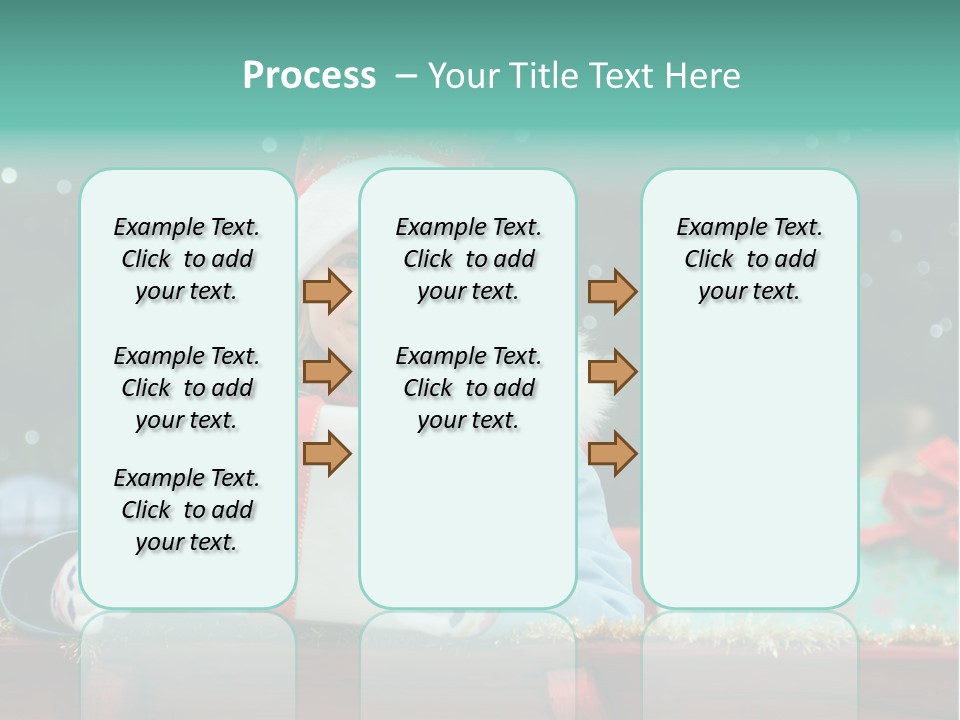 Christmas Little Girl PowerPoint Template