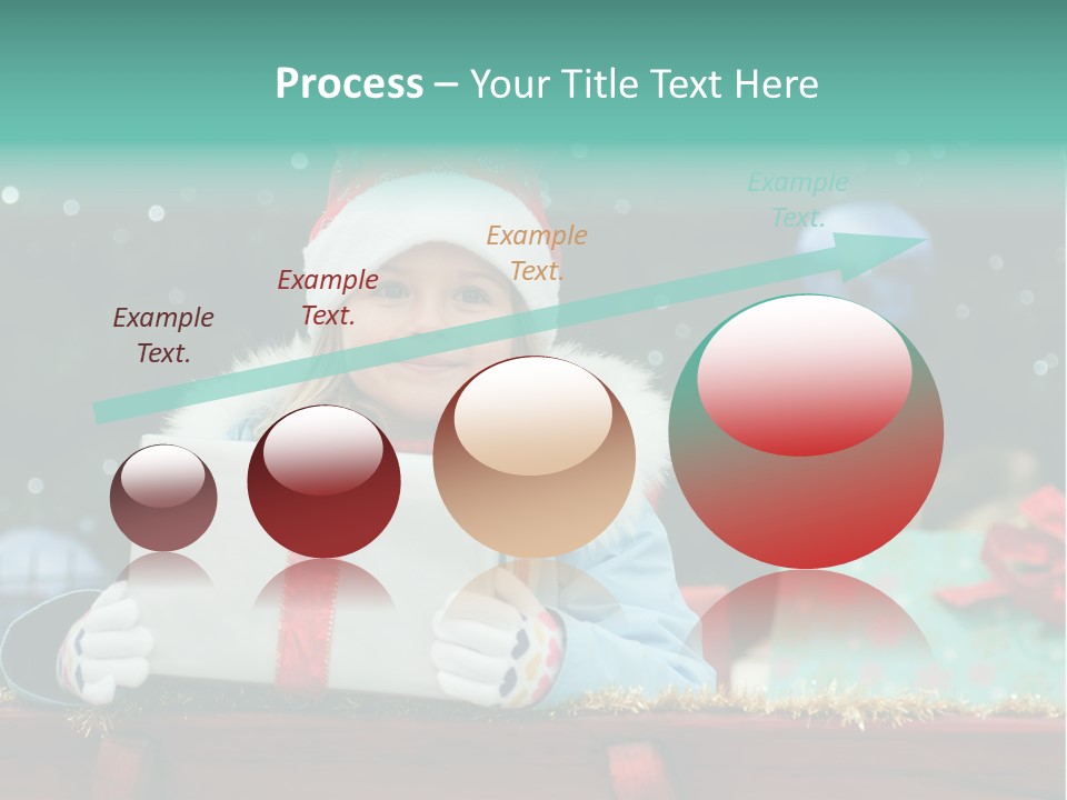 Christmas Little Girl PowerPoint Template
