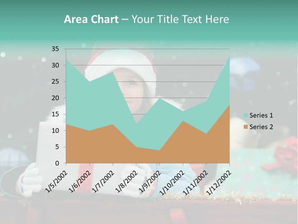 Christmas Little Girl PowerPoint Template