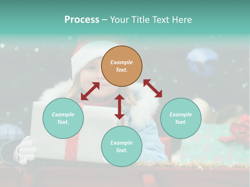 Christmas Little Girl PowerPoint Template