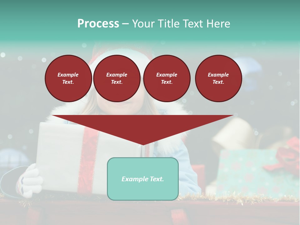 Christmas Little Girl PowerPoint Template