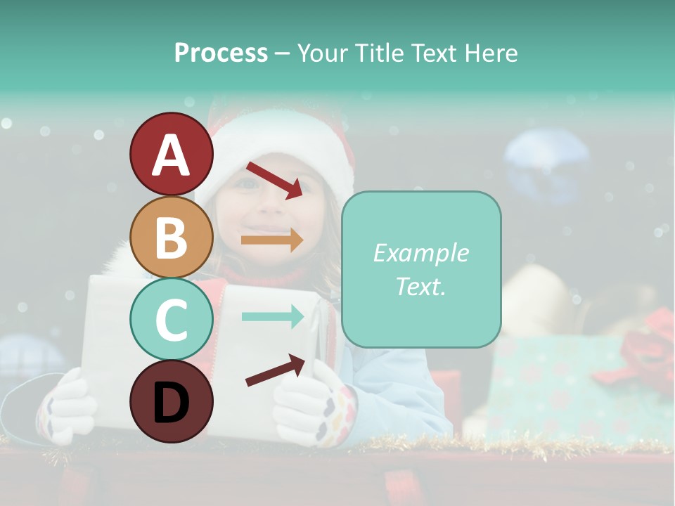 Christmas Little Girl PowerPoint Template