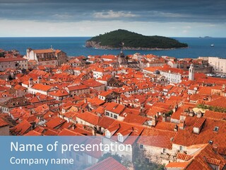 Dubrovnik Old City PowerPoint Template