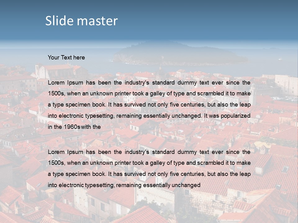 Dubrovnik Old City PowerPoint Template