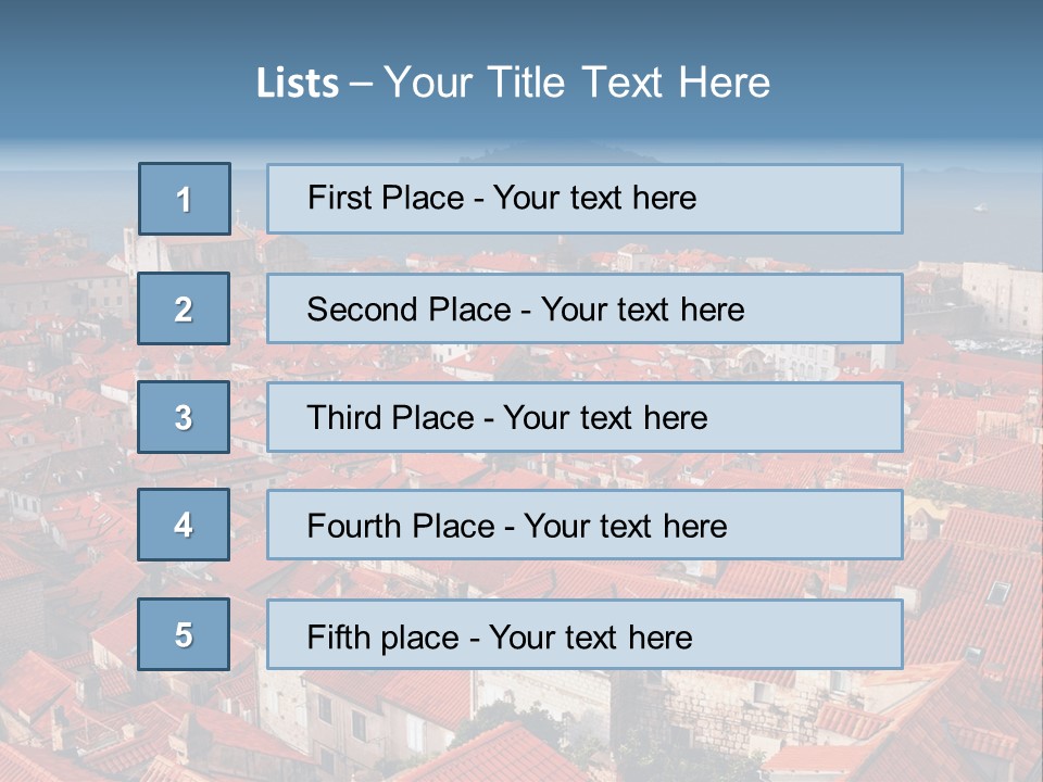 Dubrovnik Old City PowerPoint Template