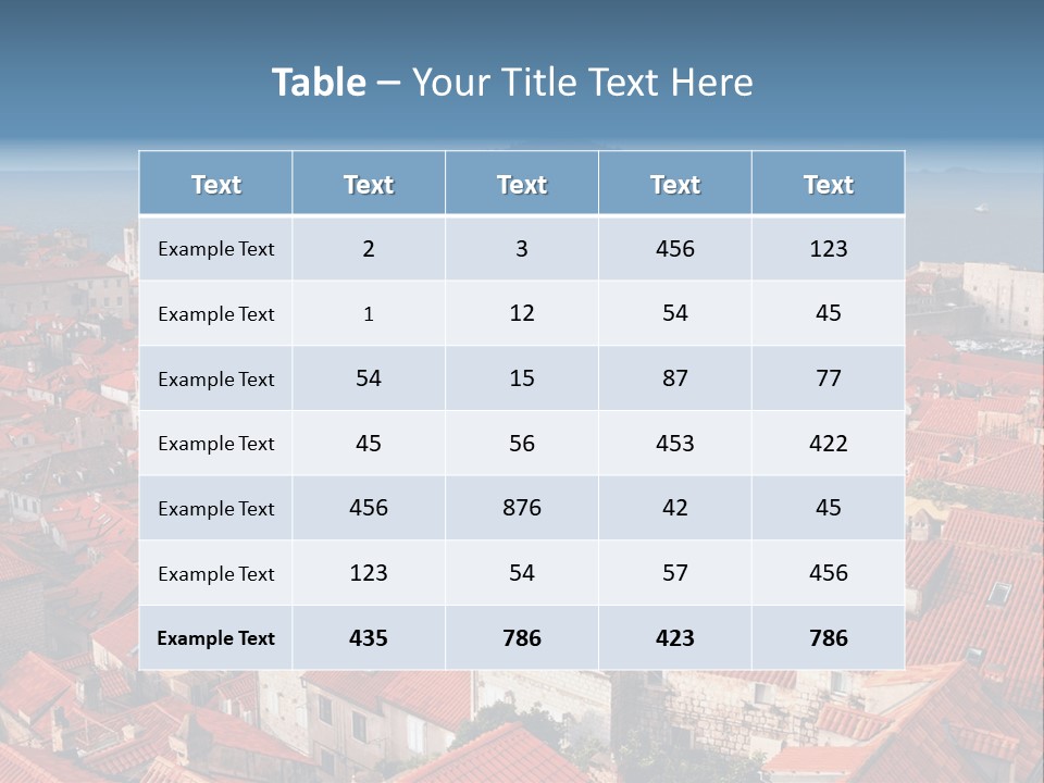 Dubrovnik Old City PowerPoint Template