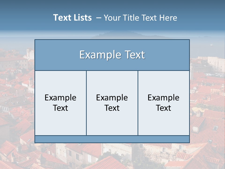 Dubrovnik Old City PowerPoint Template