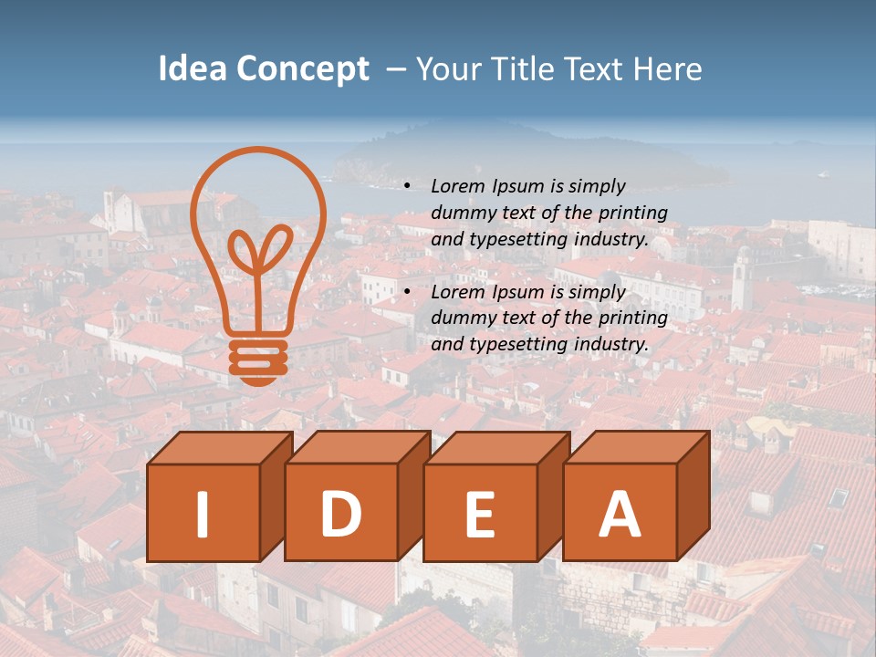 Dubrovnik Old City PowerPoint Template