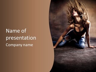 Dancing Girl PowerPoint Template