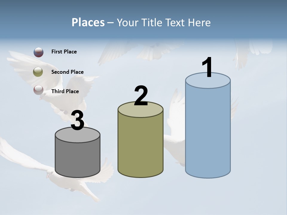 White Doves PowerPoint Template