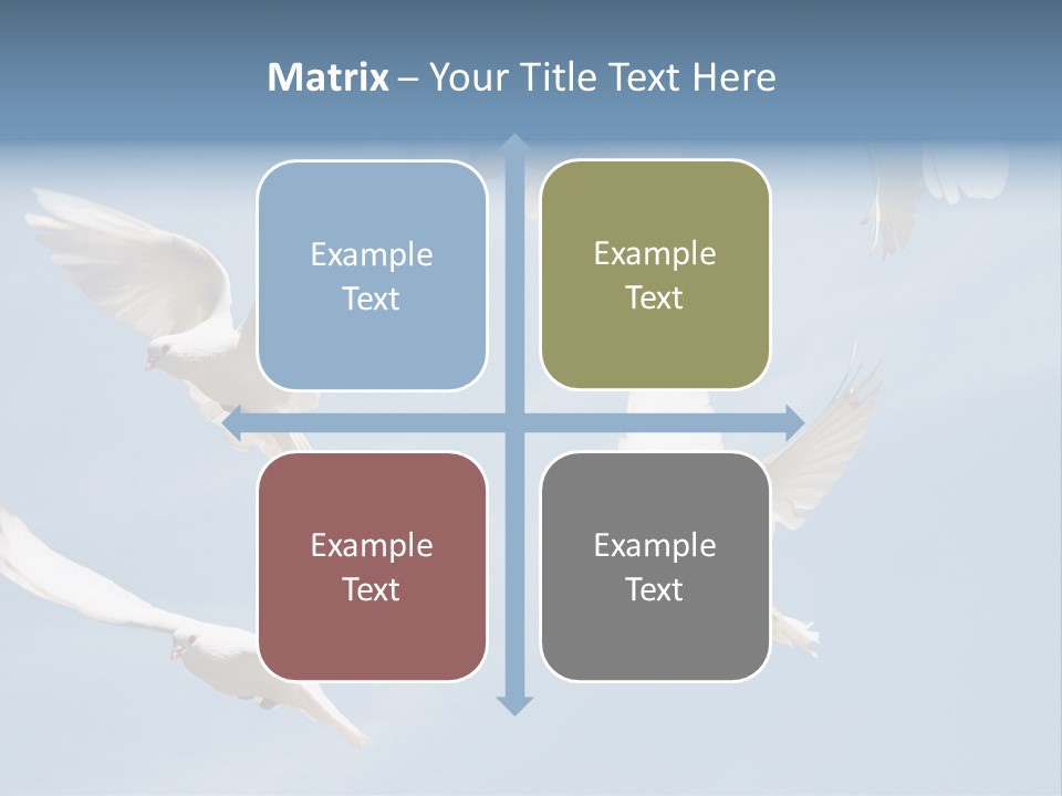 White Doves PowerPoint Template
