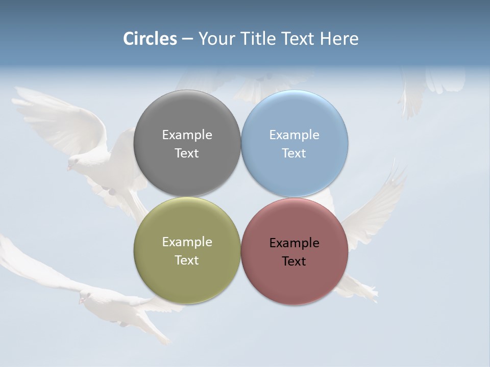 White Doves PowerPoint Template