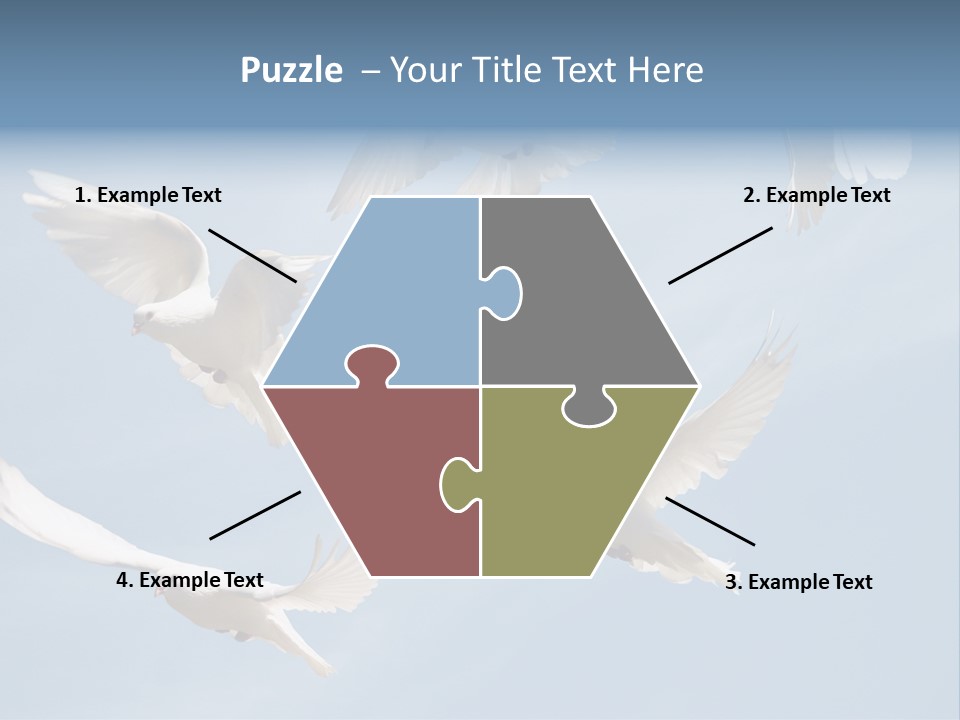 White Doves PowerPoint Template