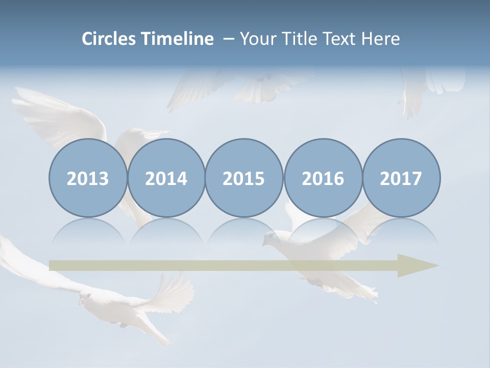 White Doves PowerPoint Template