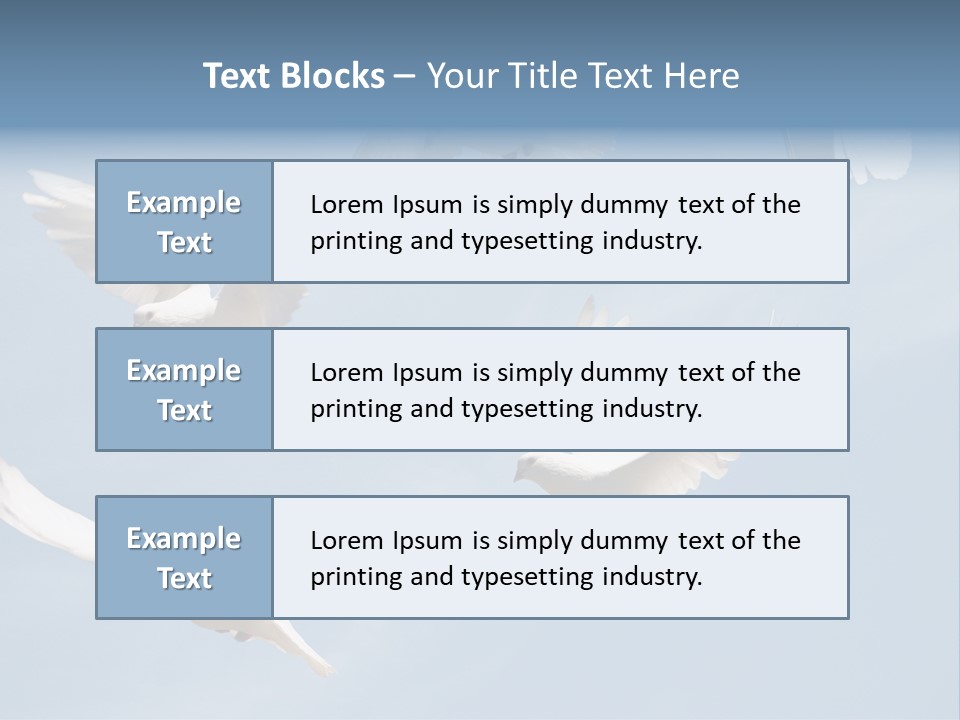 White Doves PowerPoint Template