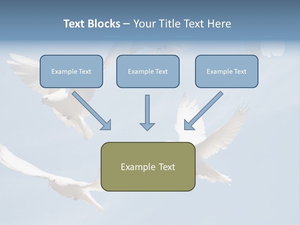 White Doves PowerPoint Template