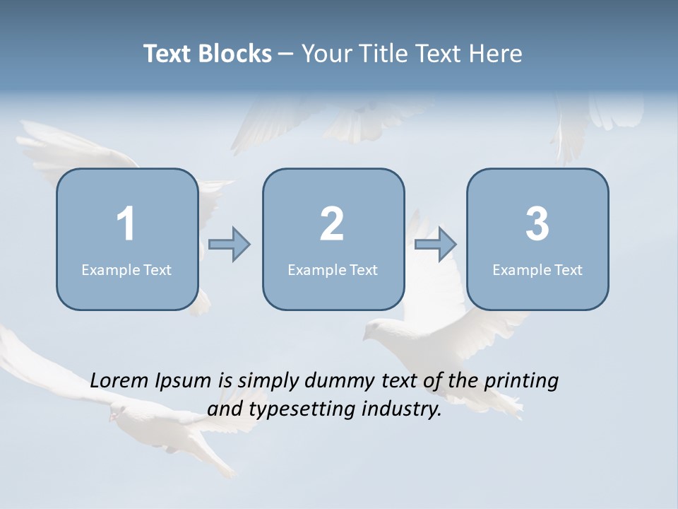 White Doves PowerPoint Template
