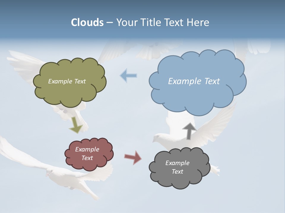 White Doves PowerPoint Template