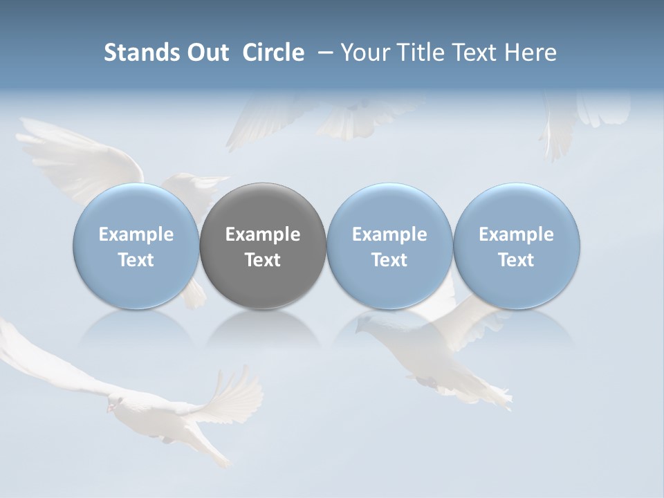 White Doves PowerPoint Template
