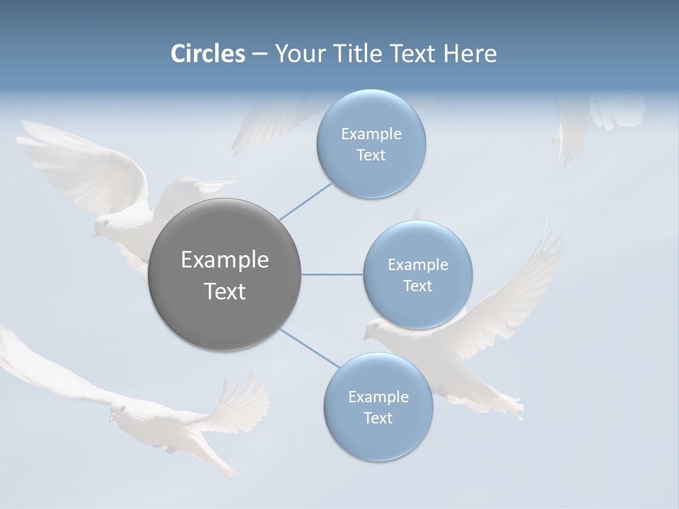 White Doves PowerPoint Template