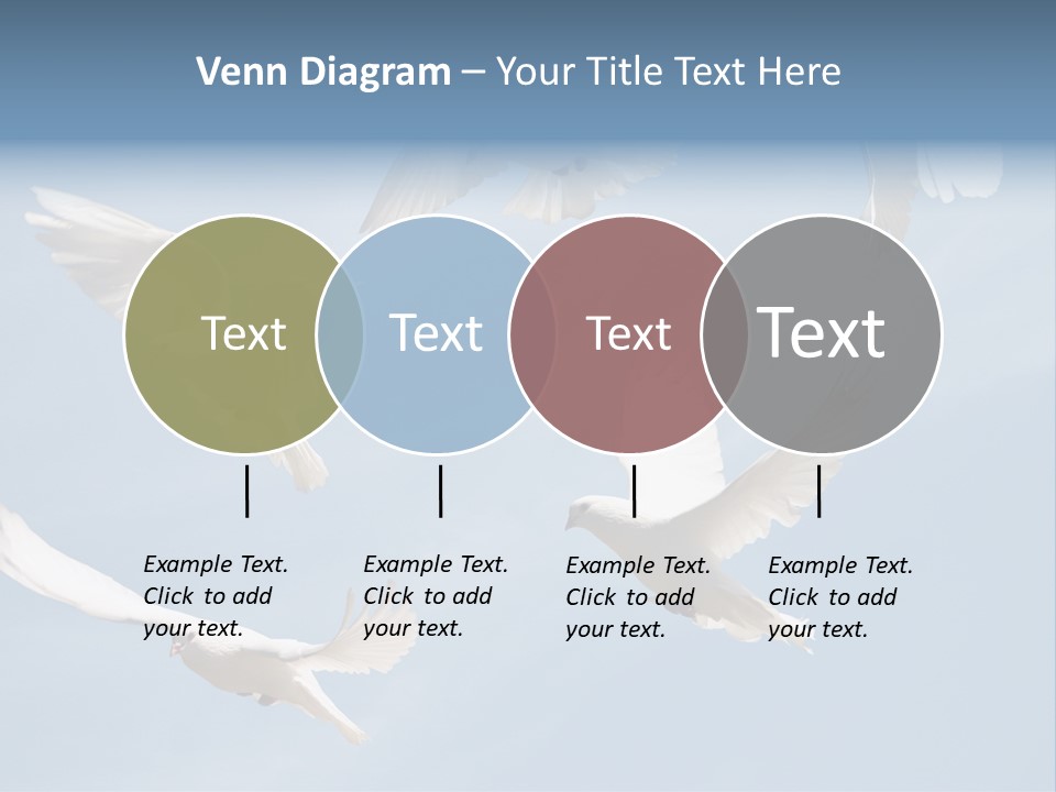 White Doves PowerPoint Template