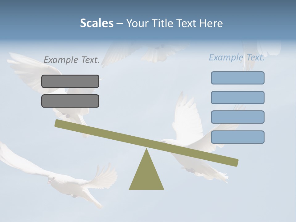 White Doves PowerPoint Template