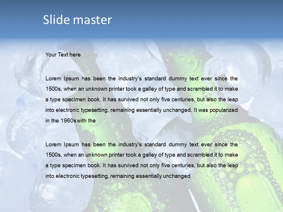 Ice Beer PowerPoint Template