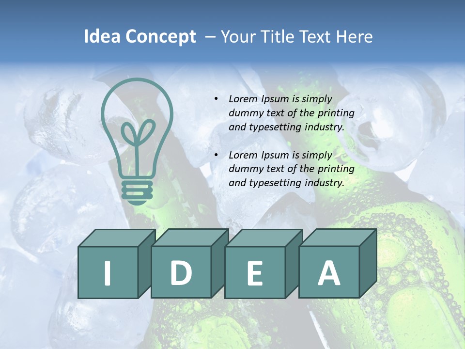 Ice Beer PowerPoint Template