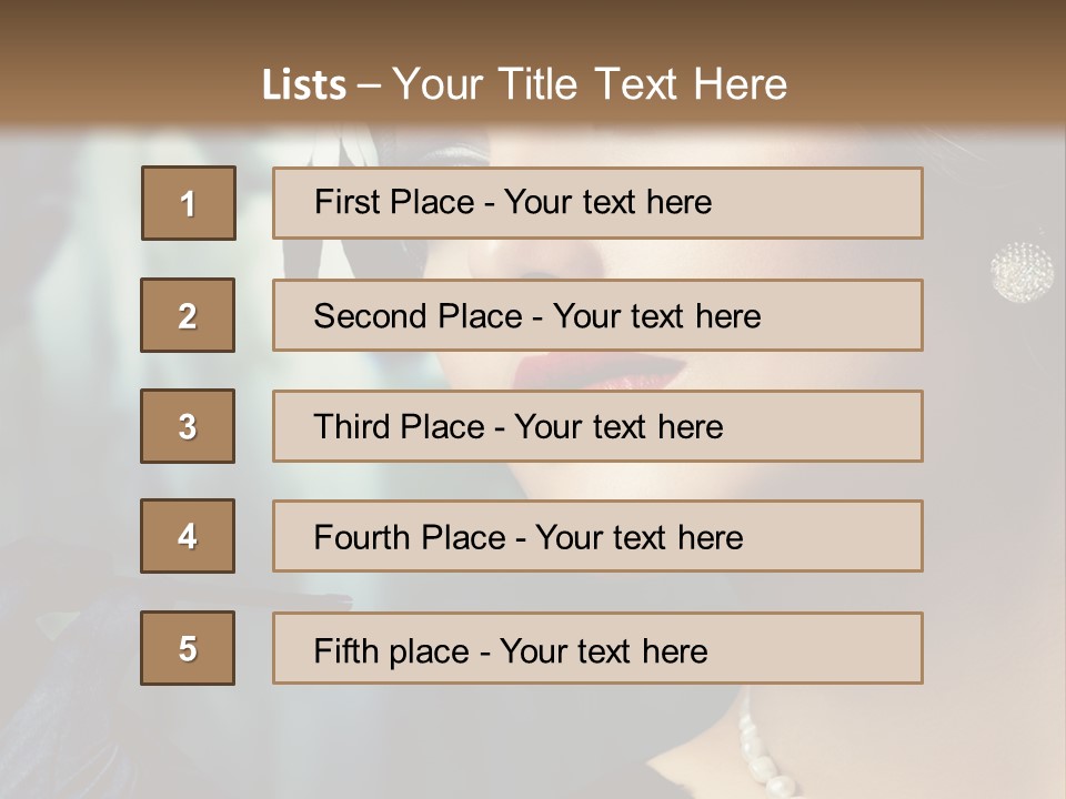 Retro Woman PowerPoint Template